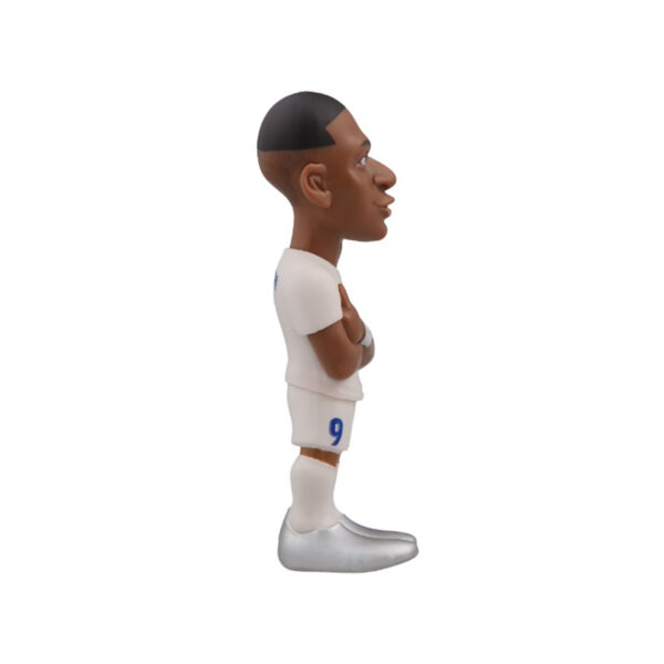 Alternate side view of the Mbappe Minix Figurine, showcasing a different angle of this action-packed collectible.