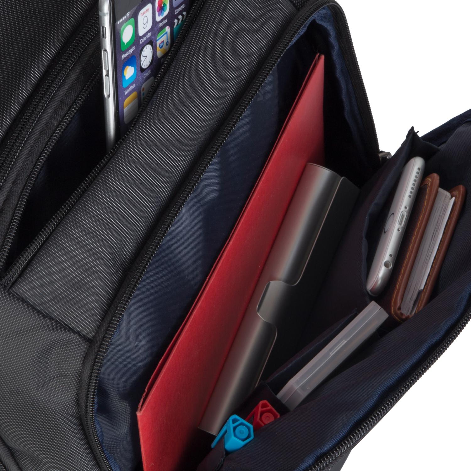 RIVACASE Central 15.6-inch Laptop Backpack - Black - Image 7