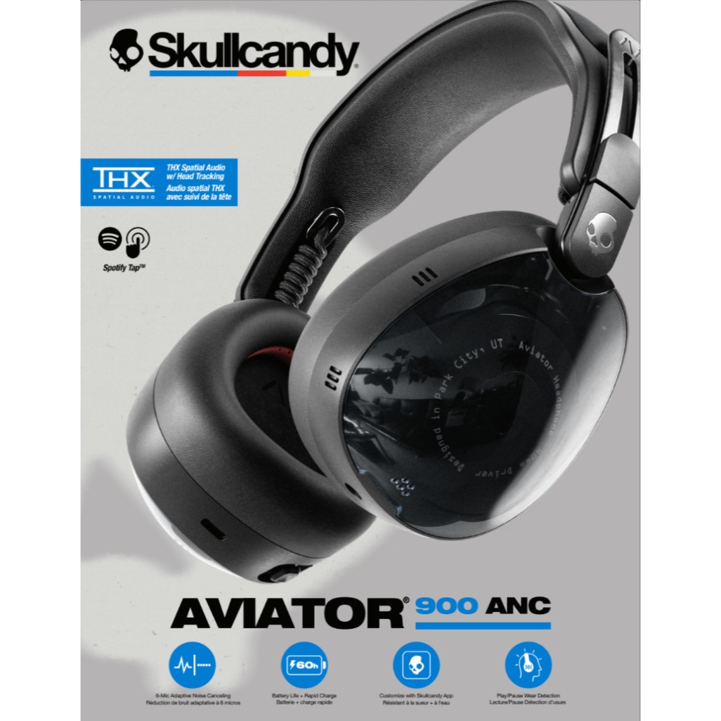 Skullcandy Aviator® 900 ANC Noise Cancelling Wireless Headphones - Black - Image 10