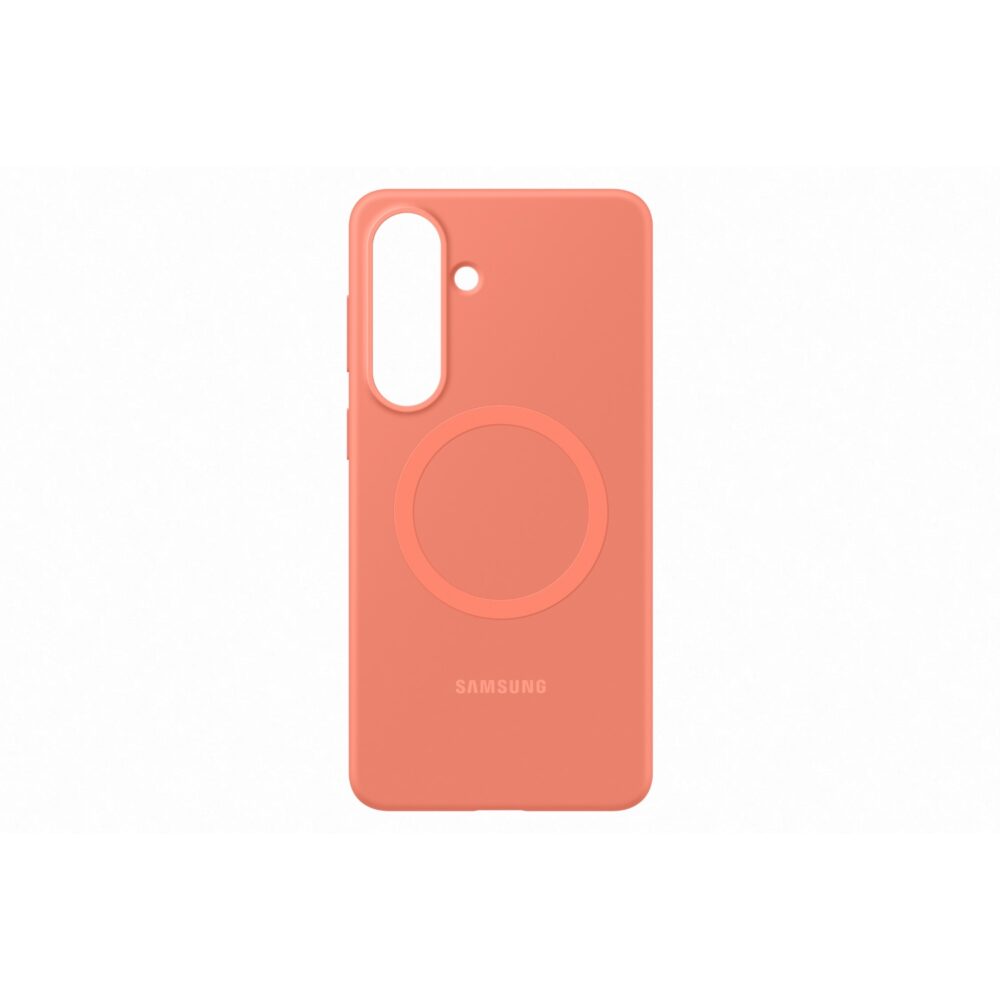 Samsung Galaxy S26+ Official Silicone Magnet Case – Coral Red
