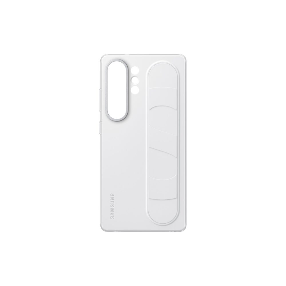 Back View of the Samsung Galaxy S25 Ultra Standing Grip Case in white