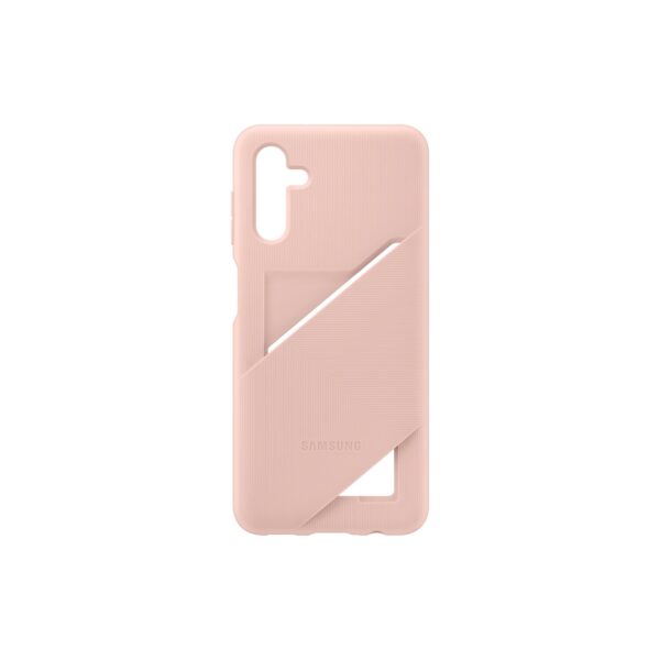 Samsung Card Slot Cell Phone Cover for the Samsung Galaxy A04s Peach