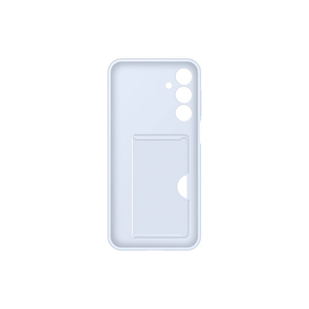 Front view of Original Samsung Galaxy A16 Blue Card Slot Cell Phone Cover.