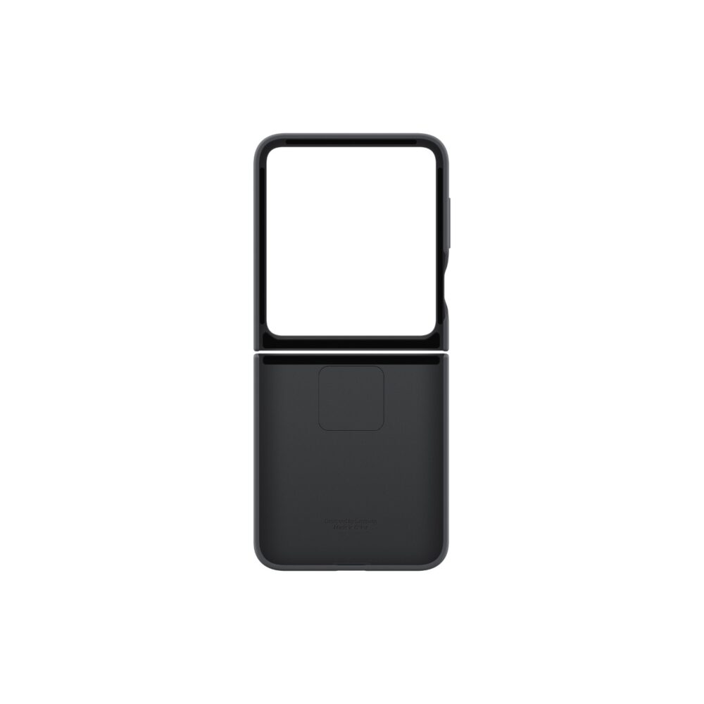 Samsung Galaxy Z Flip7 FE / Flip6 Silicone Case with Ring – Black