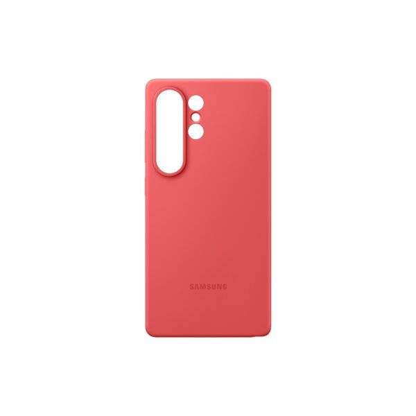 Samsung Galaxy S25 Ultra Case - Official Samsung Silicone Protective Cover - Red