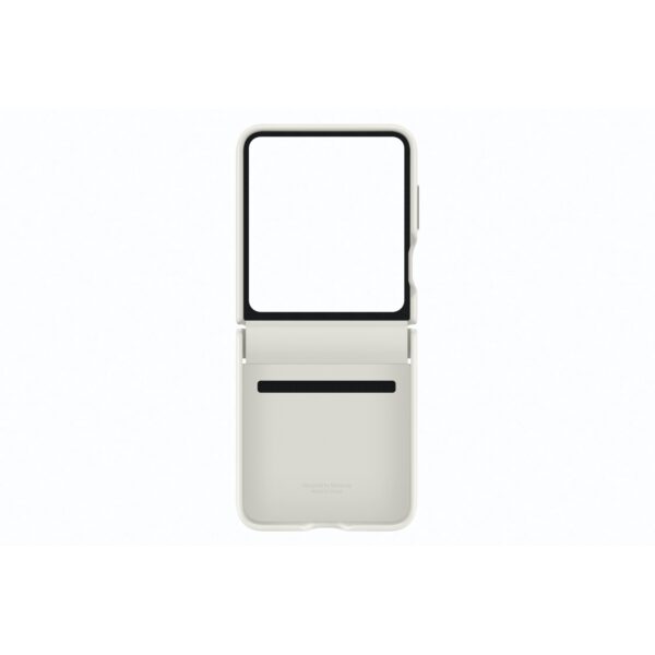 Samsung Galaxy Z Flip5 Flap Eco-Leather Case - Cream - Image 4