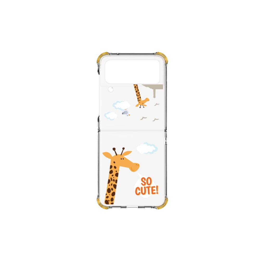 Samsung SMAPP Giraffe Printed Cover for the Samsung Galaxy Z Flip4 Multicolour