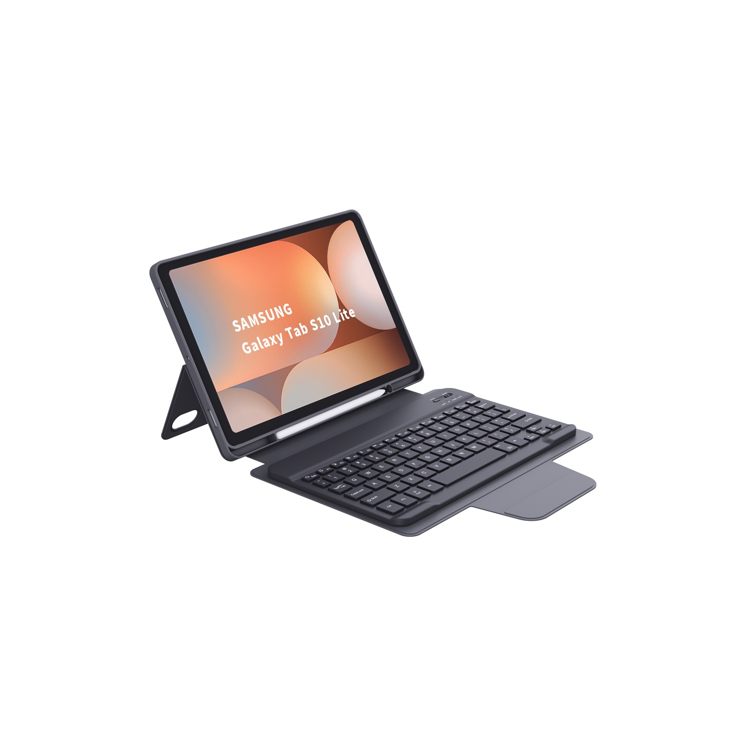 Samsung Galaxy Tab (S10 Lite/S10 FE/S9 FE/S9) SMAPP Bluetooth Keyboard Case - Black - Image 6