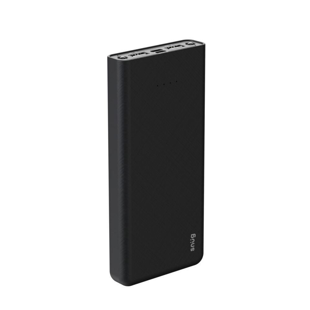 Experience the ultimate charging convenience with the 10W Snug 10000mAh Power Bank with 4 Built in Cables.