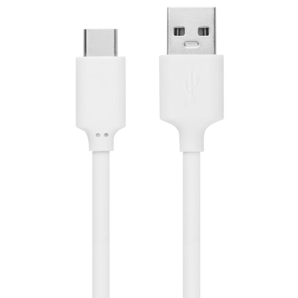 Snug 18W Fast Charge USB A to Type C 1.2 Meter White Charge and Sync Cable