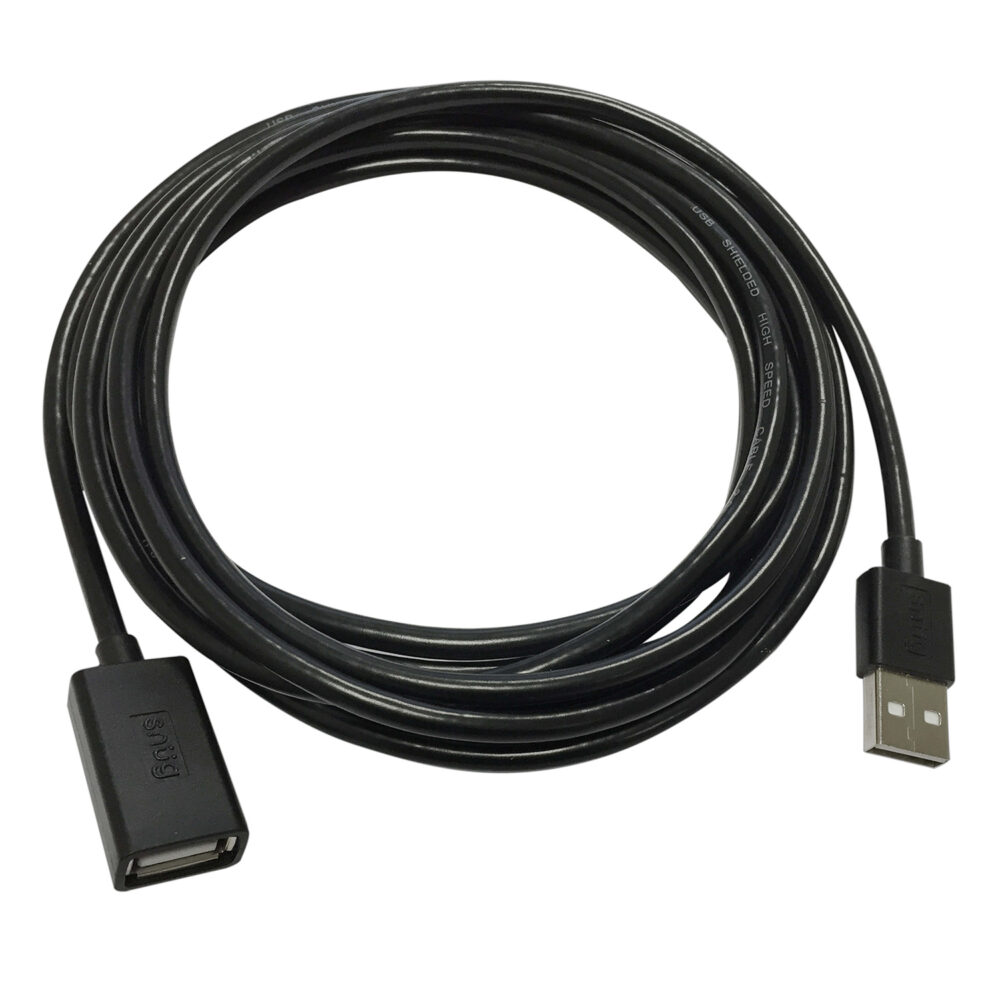A Snug USB A to USB A 3 Meter Black USB Extension Device Cable.