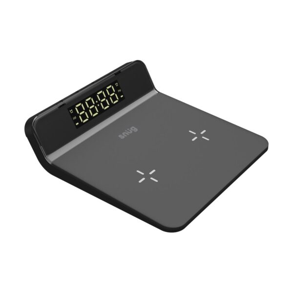 Snug 10W Wireless Clock Duo Charging Pad