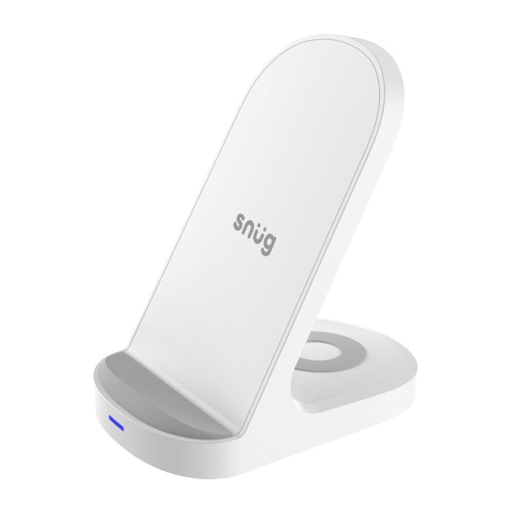 Snug 15W 2-In-1 Wireless Charger - White