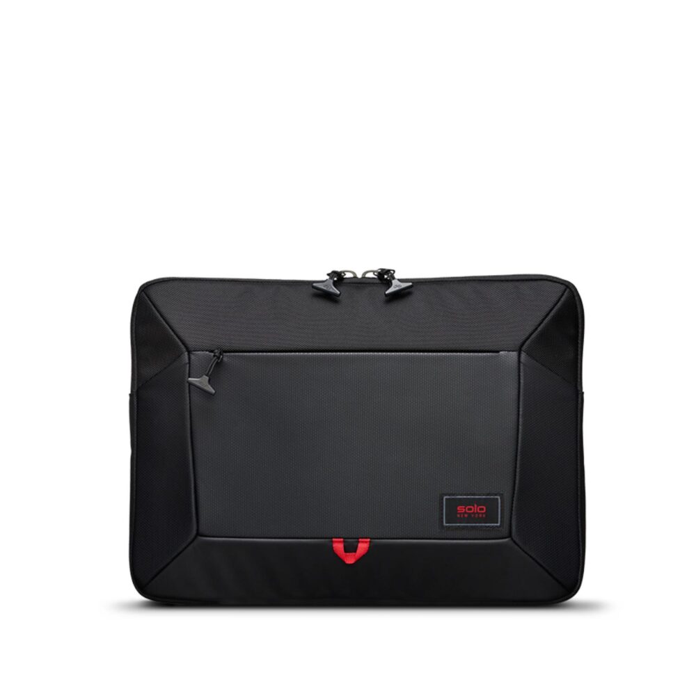 Solo Caliber Laptop Sleeve – Up to 15.9" – Black