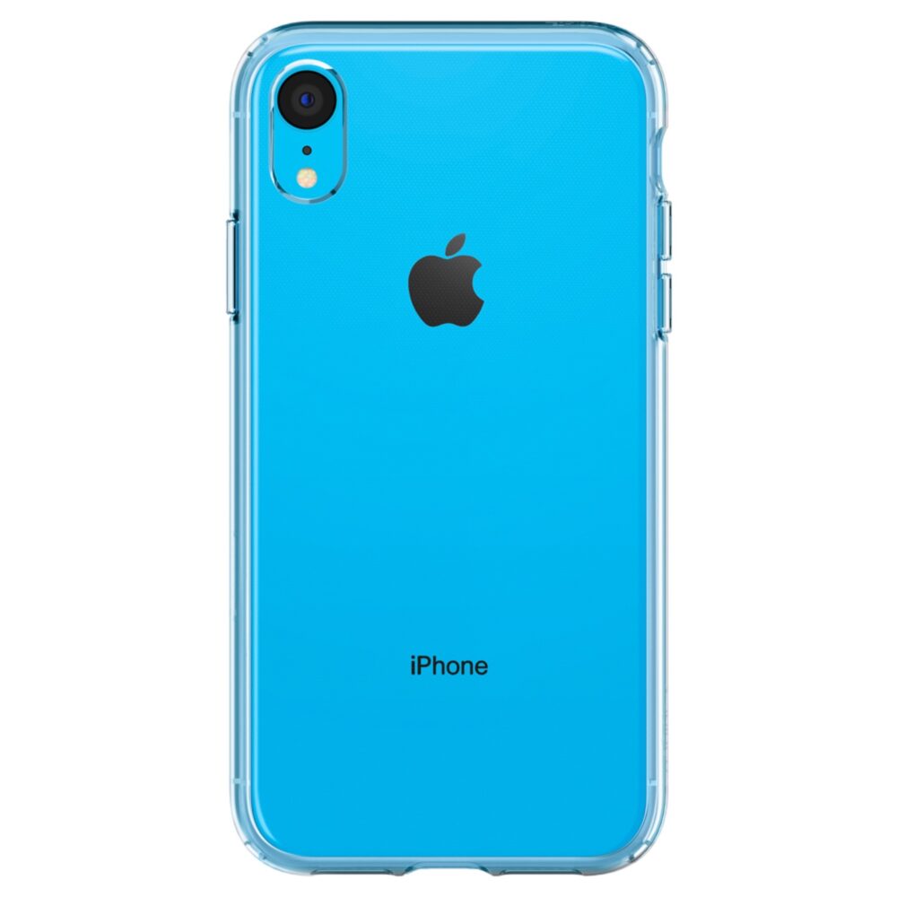 A Clear Apple iPhone XR Spigen Liquid Crystal Phone Back Cover for your Mobile Device Protection