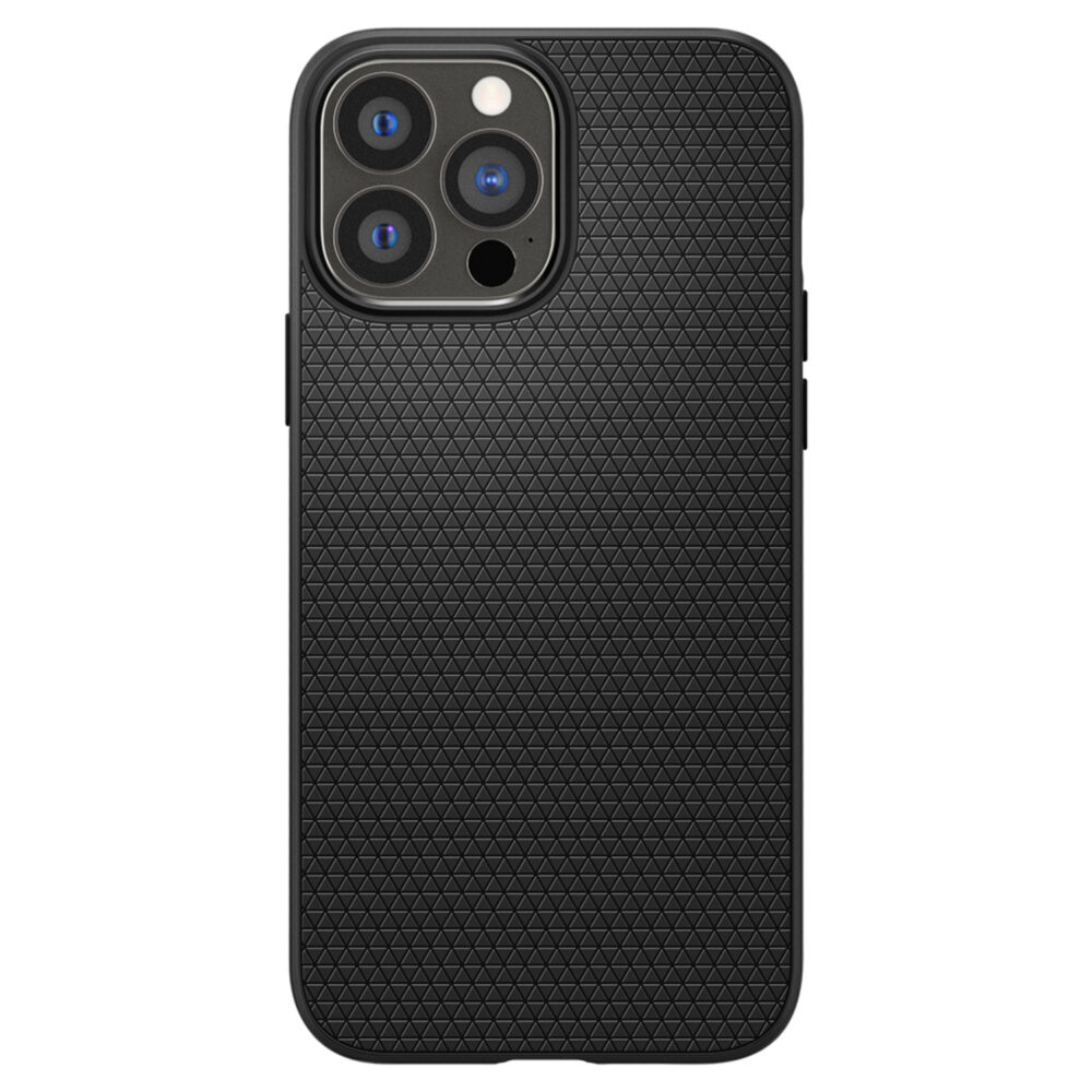 Spigen Liquid Air Cell Phone Case for the Apple iPhone 13 Pro Max Black