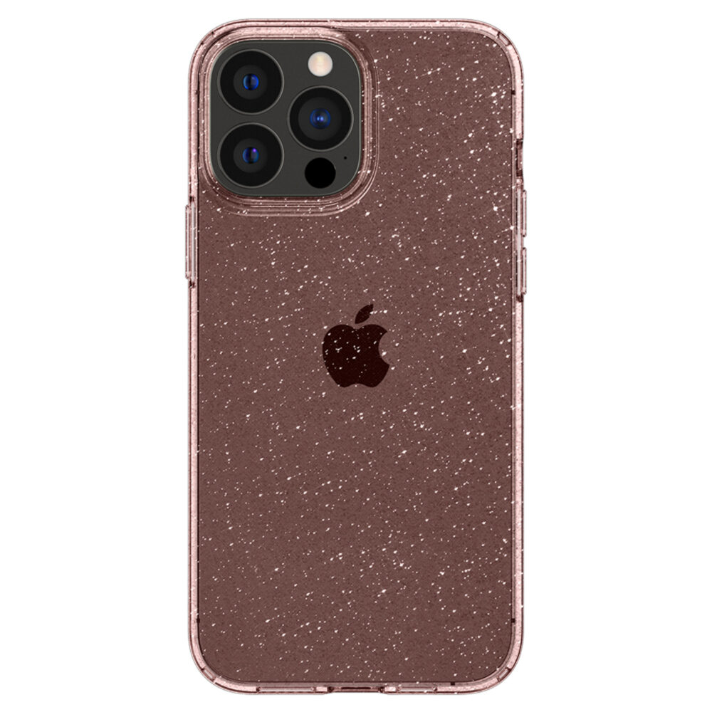 Spigen Liquid Crystal Glitter Cell Phone Case for the Apple iPhone 13 Pro Rose