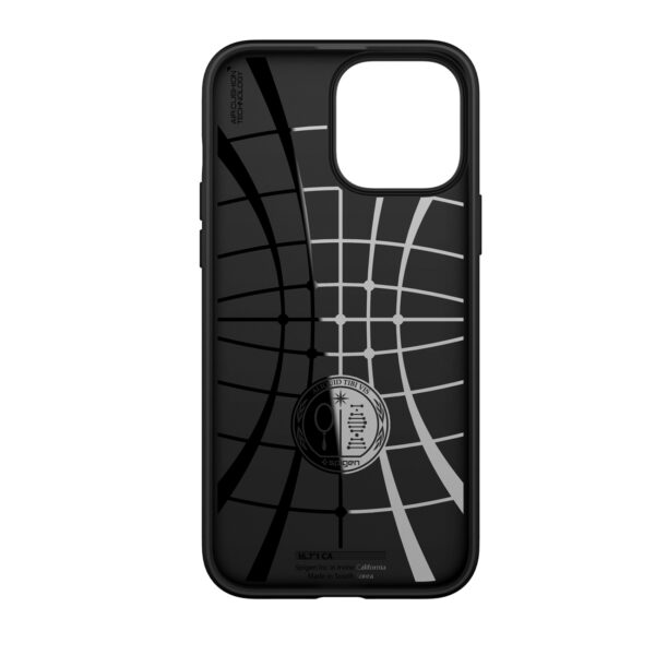 Black Spigen Core Armor Cell Phone Case for the Apple iPhone 13 Pro