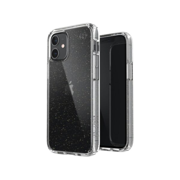 New Speck Presidio Clear Glitter Clear Backcover Cell Phone Case for the Apple iPhone 12 Mini