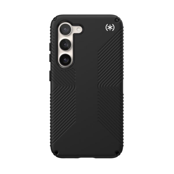 This Samsung S23 Black Speck Presidio2 Grip Phone Case has been tested to withstand drops of up to 13 feet, giving you peace of mind. Buy yours here