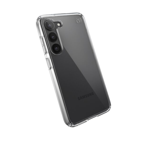 This samsung galaxy s23 speck presidio perfect clear backcover phone case reduces bacteria growth up to 99% with MicrobanÂ® antimicrobial product protection. For sale here