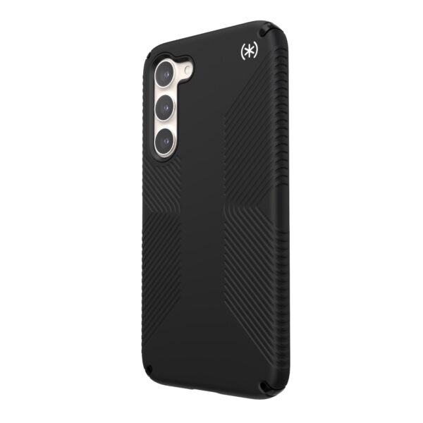 With this Samsung S23+ Black Speck Presidio2 Grip Phone Case, you can be confident that your Samsung Galaxy S23+ will be protected against any rough and tumble.