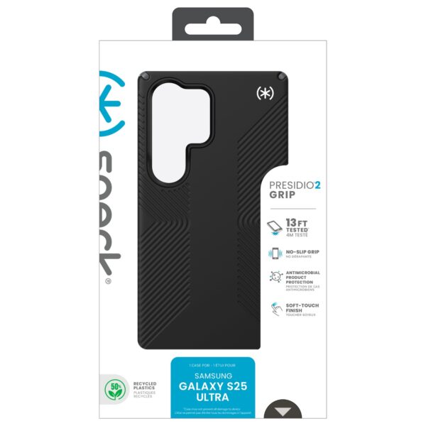 Samsung Galaxy S25 Ultra Case - Speck Presidio2 Grip Protective Cover - Black - Image 10