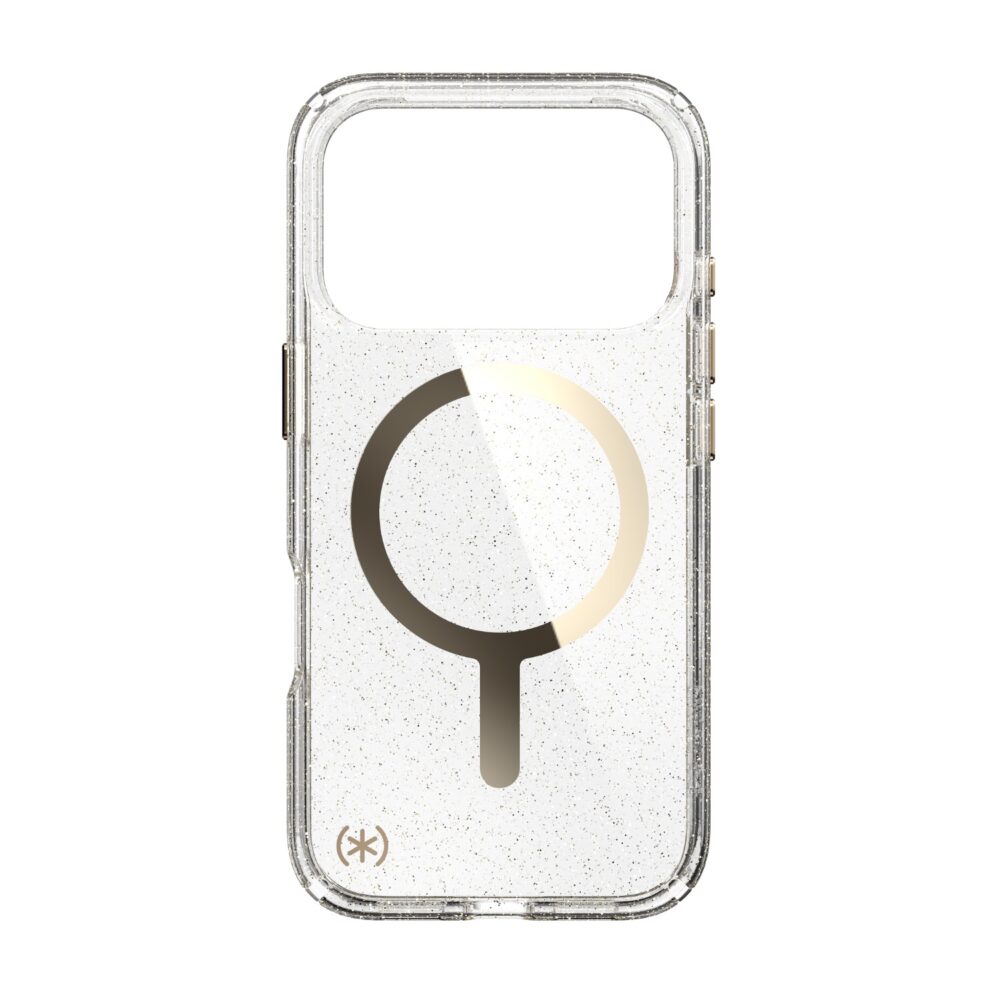 Apple iPhone 17 Pro Speck Presidio Lux MagSafe Case – Gold & Glitter