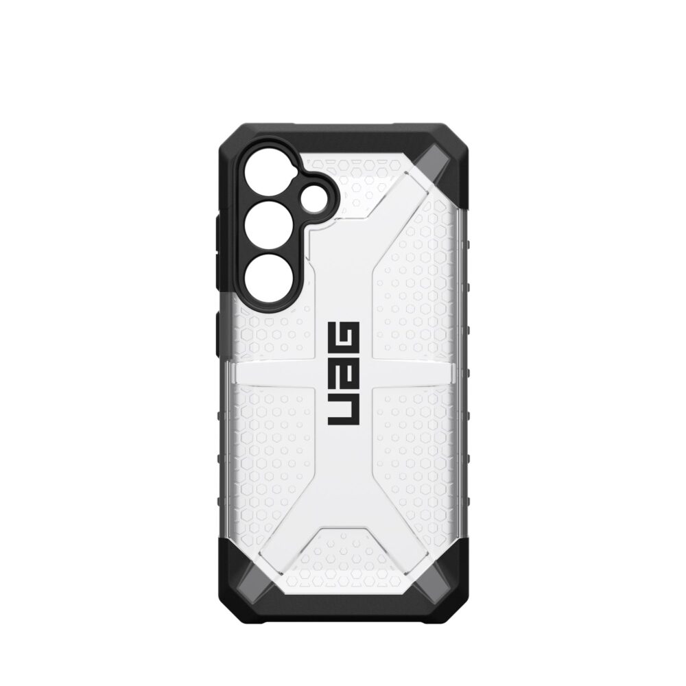 The Plasma Series for Samsung Galaxy S24 is a UAG classic - a masterpiece of dynamic translucent hexagonal design, engineered to provide serious protection for adventurous individuals.