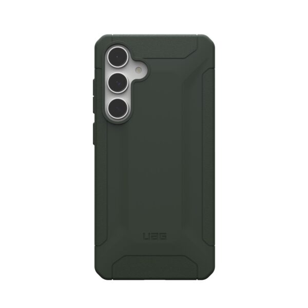 Back view of the Samsung Galaxy S24 FE UAG Scout case showing rugged design.