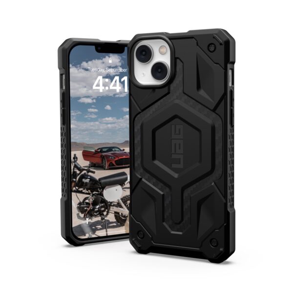 Carbon UAG Monarch Pro Magsafe Cell Phone Cover for the Apple iPhone 14 Plus