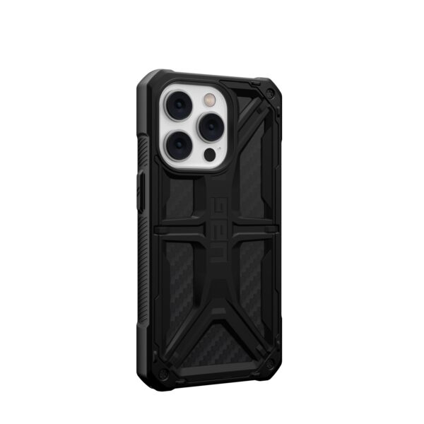 UAG Monarch Cell Phone Cover for the Apple iPhone 14 Pro Carbon