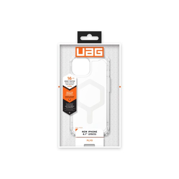 UAG Apple iPhone 15 Plyo MagSafe Case - Ice and White - Image 4