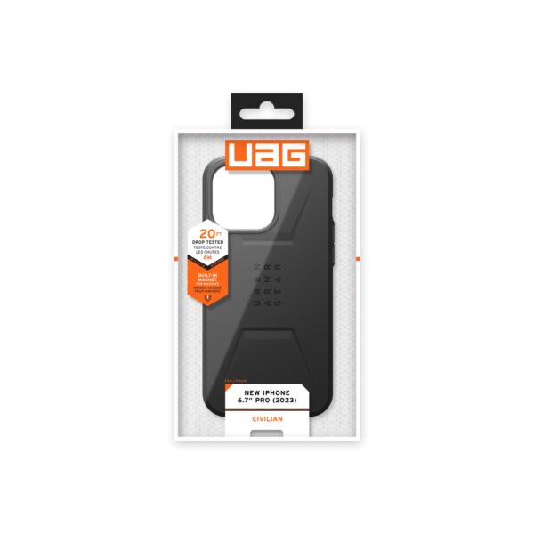 UAG Apple iPhone 15 Pro Max Civilian MagSafe Case - Black - Image 4