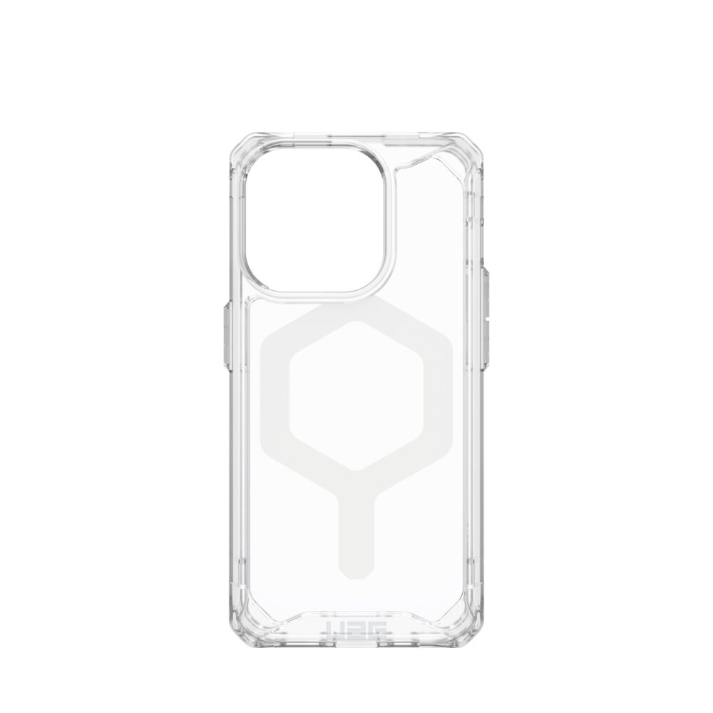 Apple iPhone 15 Pro UAG Plyo MagSafe Case – Ice & White