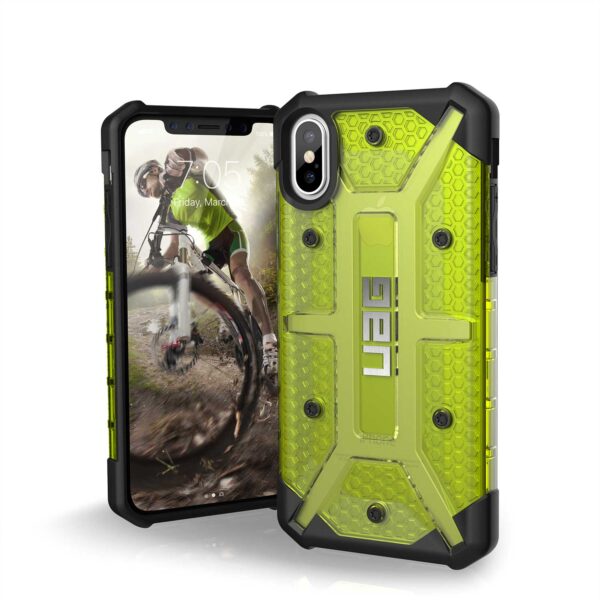 New UAG Plasma Green Back Cover Cell Phone Case for the Apple iPhone X