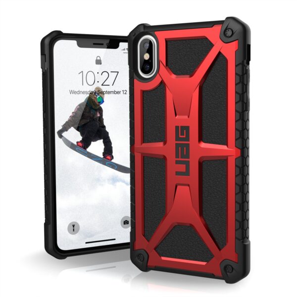New UAG Monarch Red Back Cover Cell Phone Case for the Apple iPhone XS Max