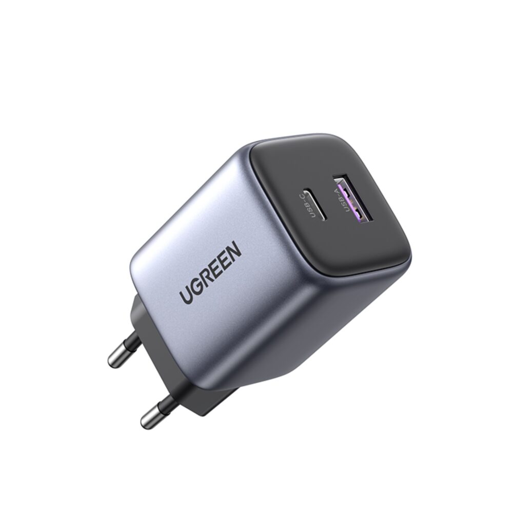 35W UGREEN PD Wall Charger – Nexode 2-Port Grey/Black