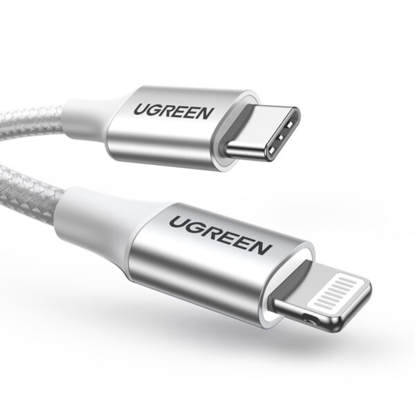 UGREEN MFI To Type-C Cable - Fast Charge 2 Metre White - Image 2