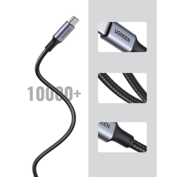 UGREEN 100W Type-C To Type-C Cable - Fast Charge 2m Black - Image 2