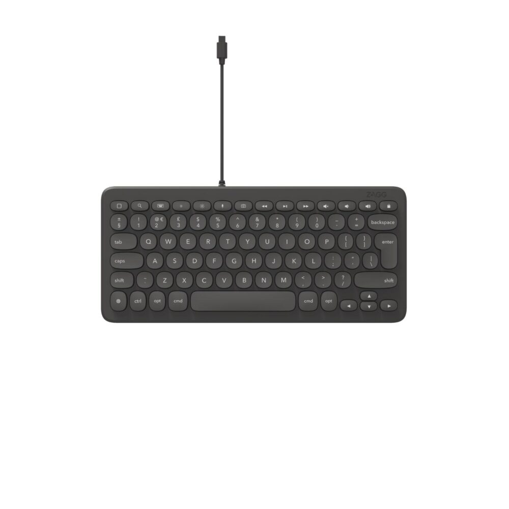 ZAGG Connect Wired Apple Lightning 12-Inch Keyboard - Grey