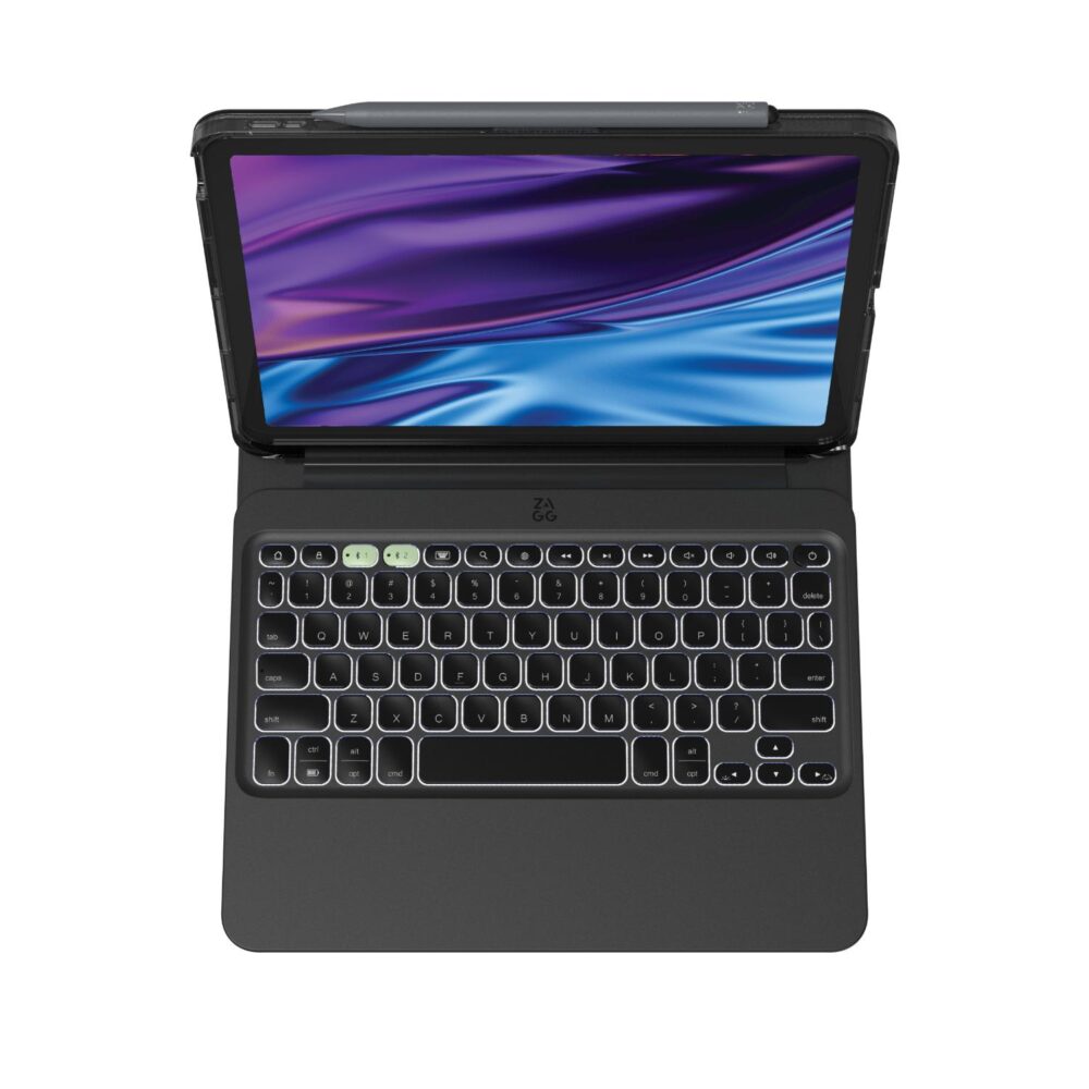 Apple iPad Air 11 (2025/2024) ZAGG Pro Keys 2 Keyboard Case – Black