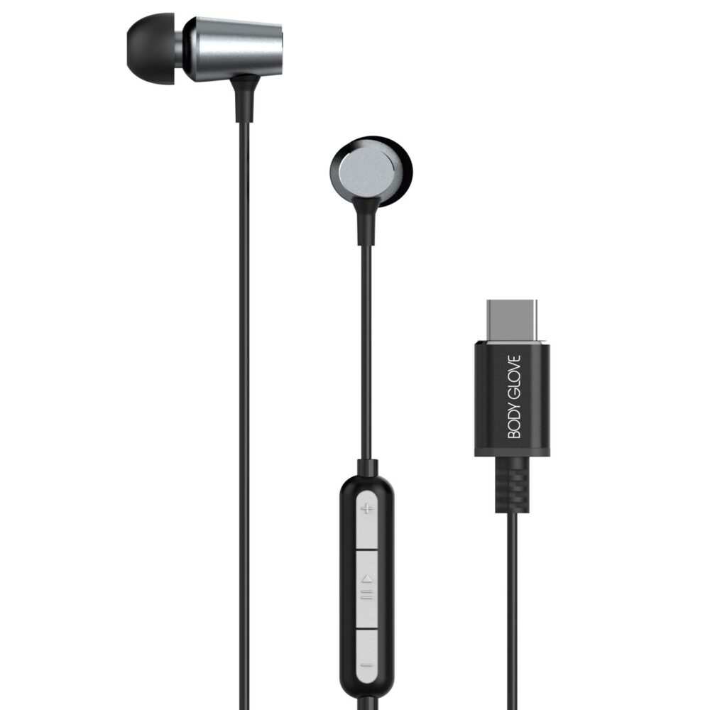 Body Glove USB Type-C Digital Wired Earphones