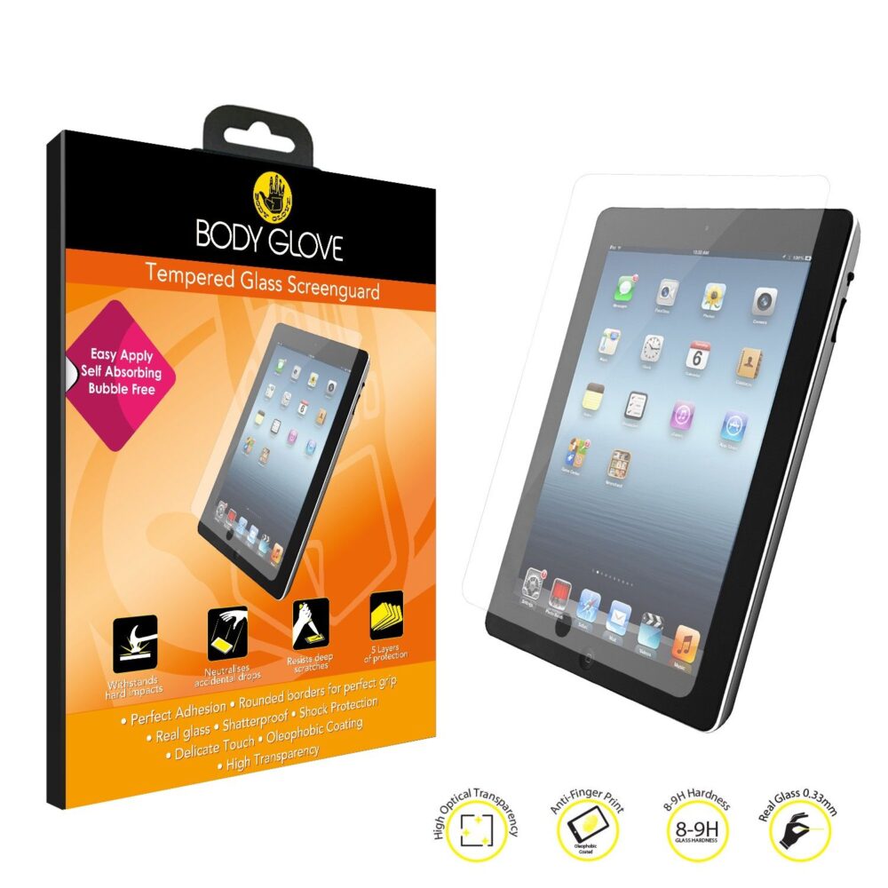 Body Glove Tempered Glass Screen Protector for the iPad 4 / iPad 3 / iPad 2 Clear
