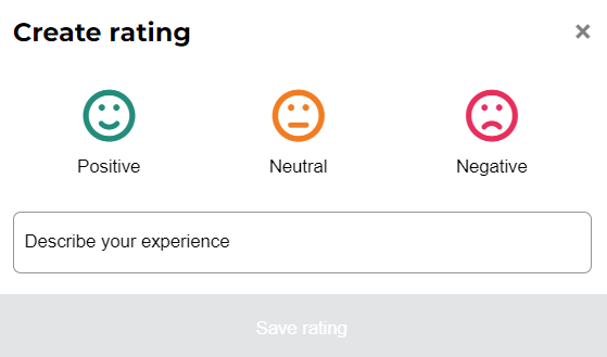 bidorbuy transaction rating system form.