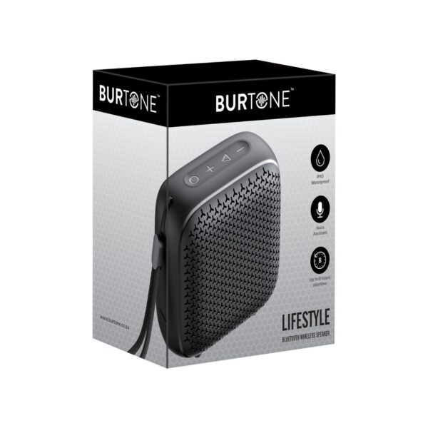 Black Burtone Lifestyle Outdoor wireless portable bluetooth speaker