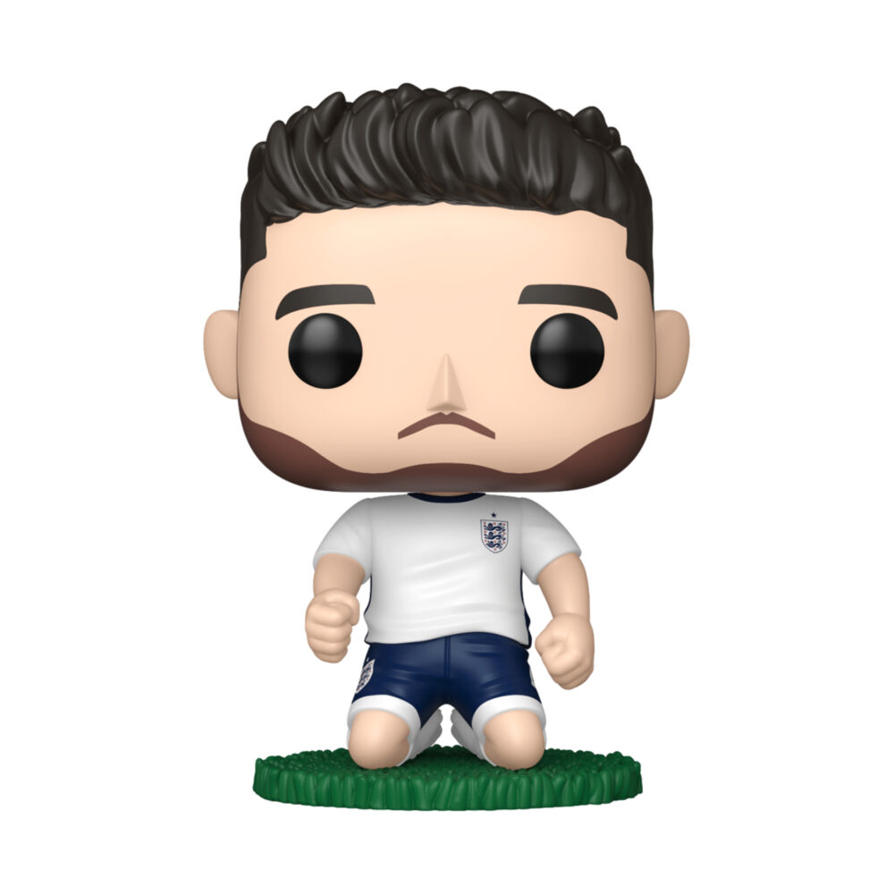 Declan Rice England Football Funko Pop #89 kneeling on a grass display base