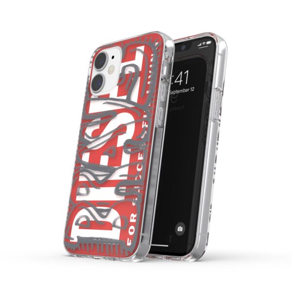 Diesel AOP Cell Phone Case for the Apple iPhone 12 mini Red