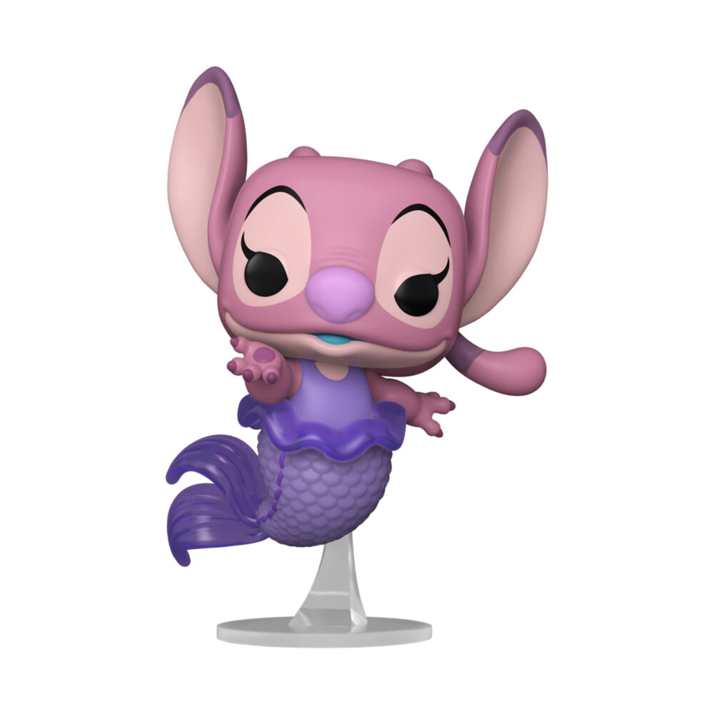 Mermaid Angel Lilo & Stitch Funko Pop #1743 with a purple mermaid tail and display stand