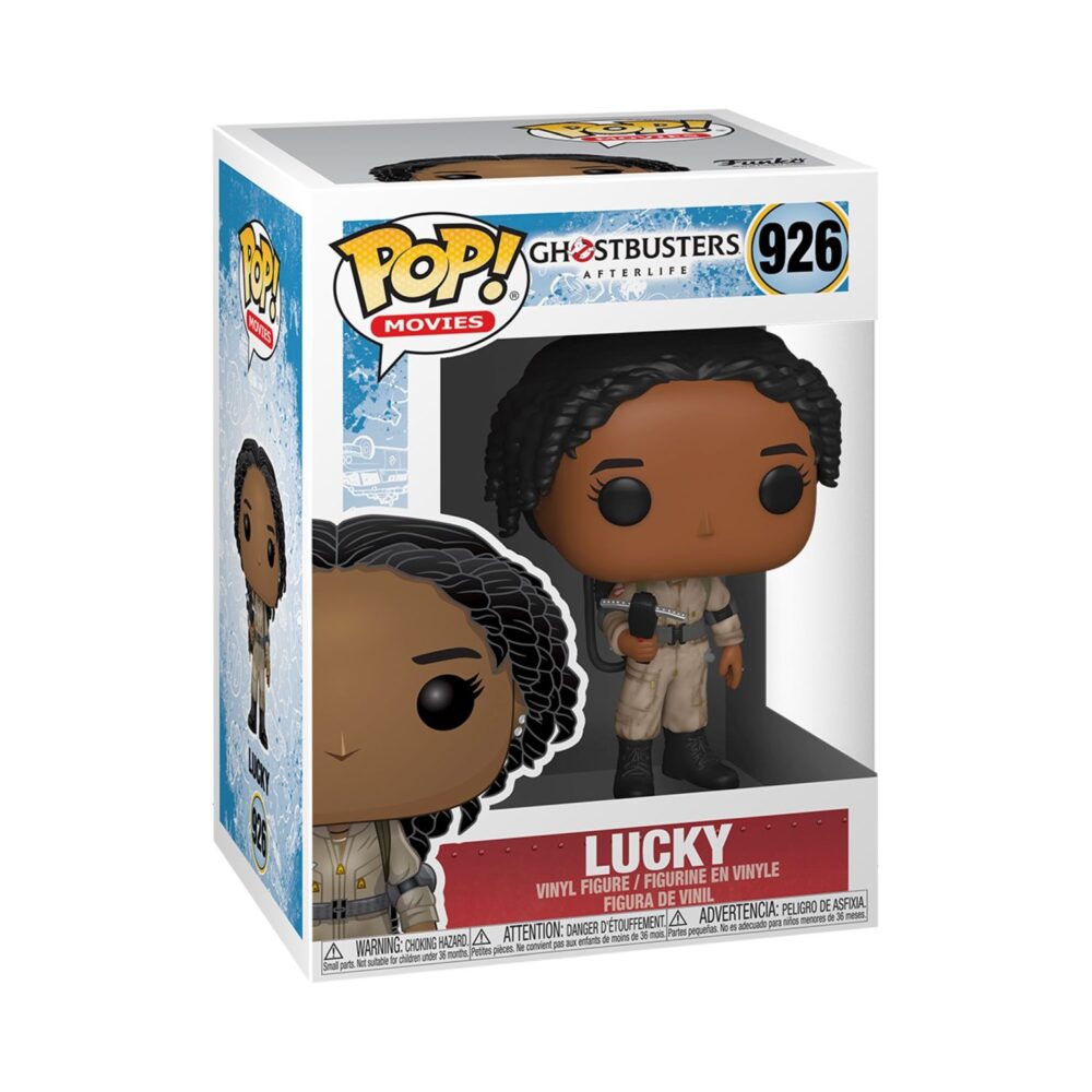 Funko POP Collectible featuring Lucky from Ghostbusters Afterlife